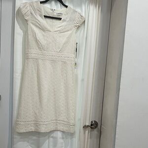 Elegant Cream Lace Dress